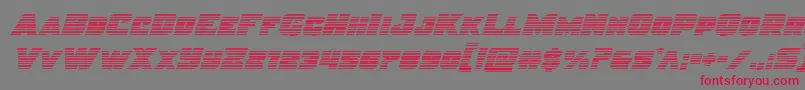 Justicegrad Font – Red Fonts on Gray Background