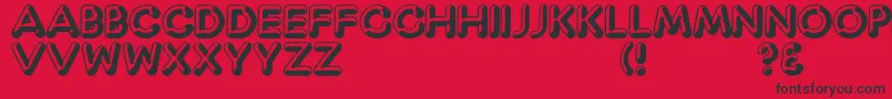 Capt Font – Black Fonts on Red Background