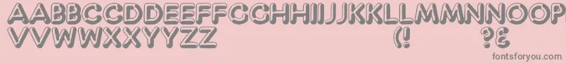 Capt Font – Gray Fonts on Pink Background