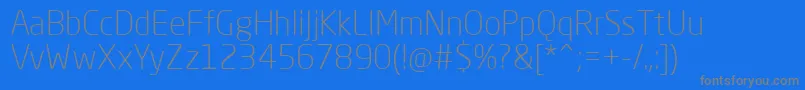 Шрифт NeoSansProLight – серые шрифты на синем фоне