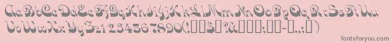 Vocoscriptssk Font – Gray Fonts on Pink Background