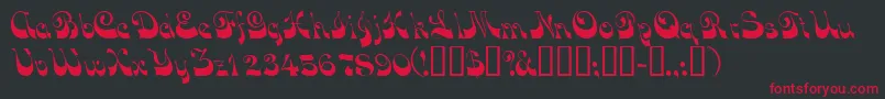 Vocoscriptssk Font – Red Fonts on Black Background