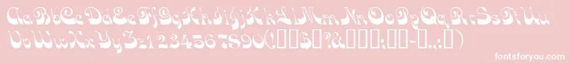 Vocoscriptssk Font – White Fonts on Pink Background