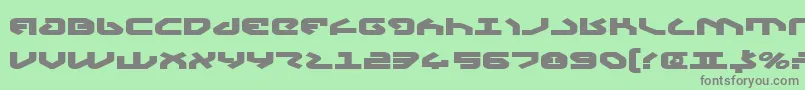 YahrenExpandedBold Font – Gray Fonts on Green Background