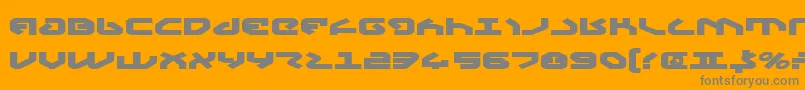 YahrenExpandedBold Font – Gray Fonts on Orange Background