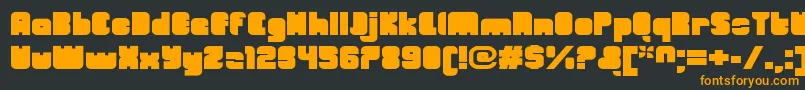 OrangeroyaleClosedextended Font – Orange Fonts on Black Background