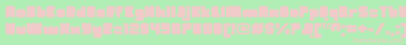 Lisätietoja OrangeroyaleClosedextended-fontista OrangeroyaleClosedextended-fontti – vaaleanpunaiset fontit vihreällä taustalla