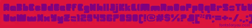OrangeroyaleClosedextended Font – Purple Fonts on Red Background