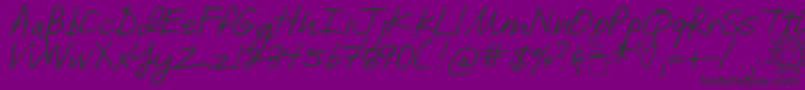 DjbILoveMeSomeBrook Font – Black Fonts on Purple Background