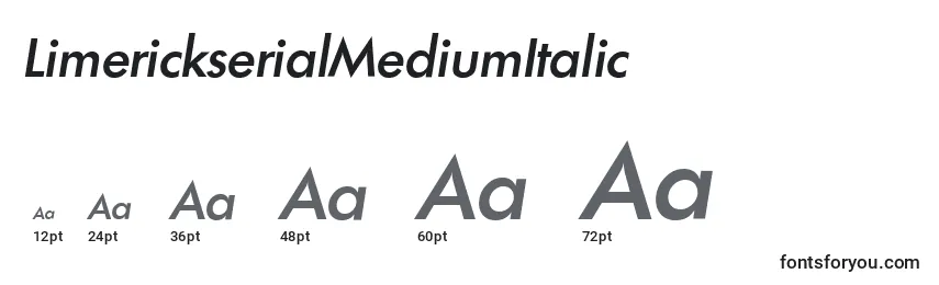 Размеры шрифта LimerickserialMediumItalic