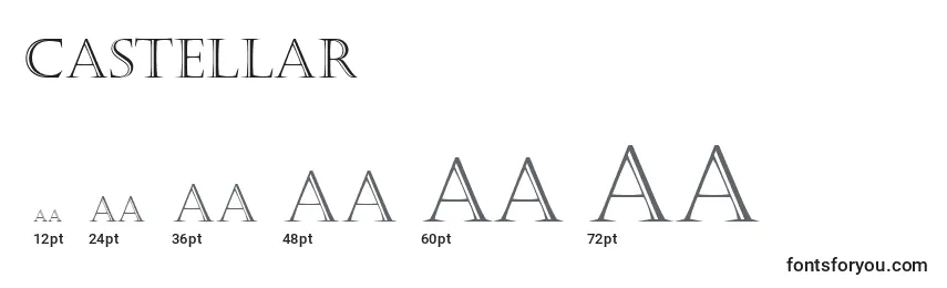Castellar Font Sizes