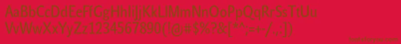 En savoir plus sur la police JohnsanscondWhiteProBold Police JohnsanscondWhiteProBold – polices brunes sur fond rouge