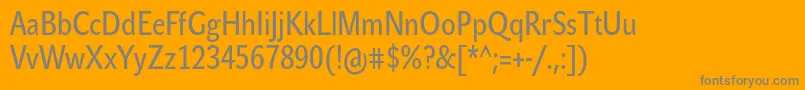 JohnsanscondWhiteProBold Font – Gray Fonts on Orange Background