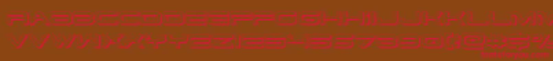 Dodger33D Font – Red Fonts on Brown Background