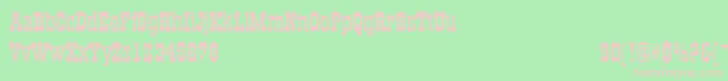 OldTownextNormal Font – Pink Fonts on Green Background