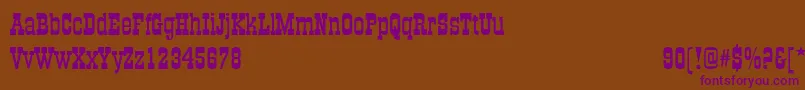 OldTownextNormal Font – Purple Fonts on Brown Background