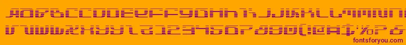 Infinityg Font – Purple Fonts on Orange Background