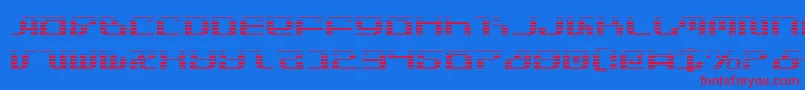 Infinityg Font – Red Fonts on Blue Background