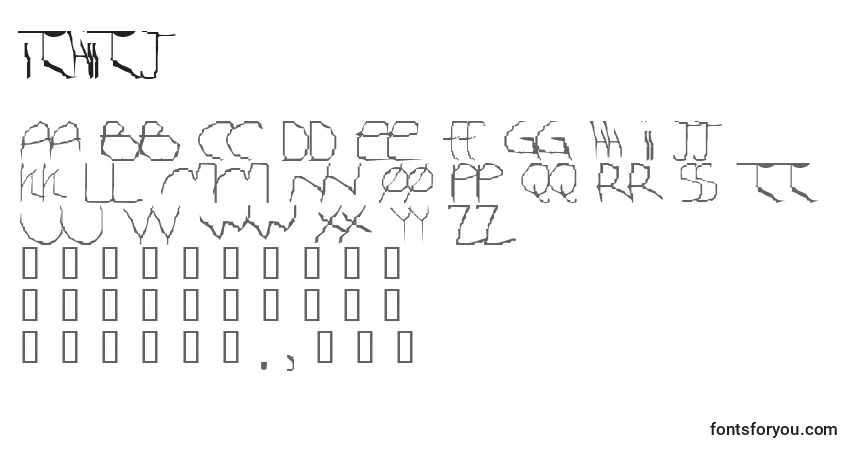Шрифт Ithiitj – алфавит, цифры, специальные символы