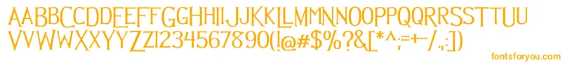 Hellmuth Font – Orange Fonts on White Background