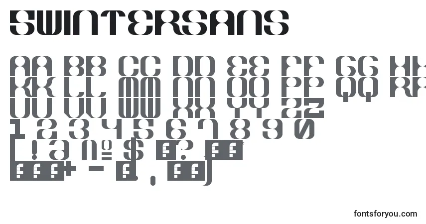 5winterSans-fontti – aakkoset, numerot, erikoismerkit