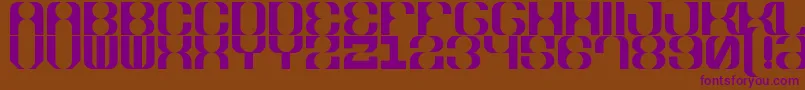 More about 5winterSans Font 5winterSans Font – Purple Fonts on Brown Background
