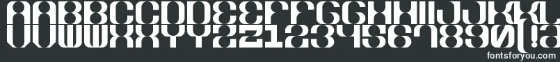 Шрифт 5winterSans – белые шрифты на чёрном фоне