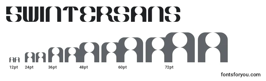 5winterSans Font Sizes