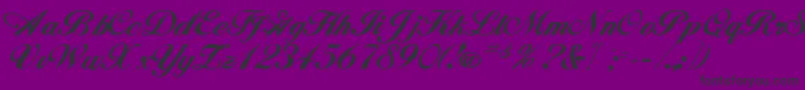 HornsbyRegular-Schriftart – Schwarze Schriften auf violettem Hintergrund