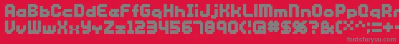 Sg12 Font – Gray Fonts on Red Background