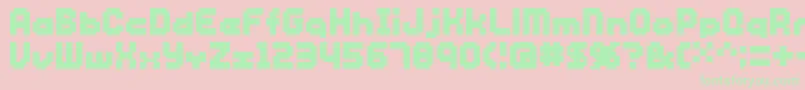 Sg12 Font – Green Fonts on Pink Background