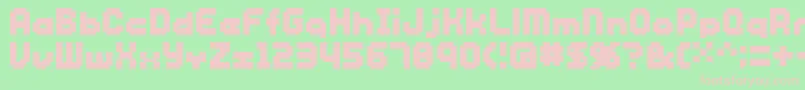 Sg12 Font – Pink Fonts on Green Background