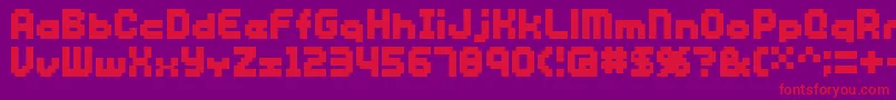 Sg12 Font – Red Fonts on Purple Background