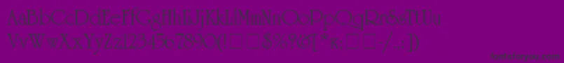 UnicyrillicRegular Font – Black Fonts on Purple Background