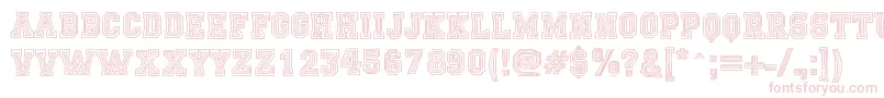 FicticciaCollege Font – Pink Fonts on White Background