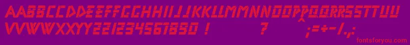 Rifle1 Font – Red Fonts on Purple Background