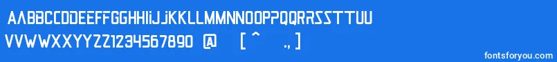 JetPilotRegular Font – White Fonts on Blue Background