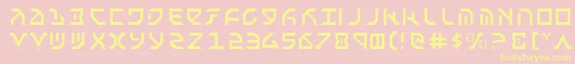 Fantl Font – Yellow Fonts on Pink Background