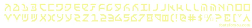 Шрифт Fantl – жёлтые шрифты