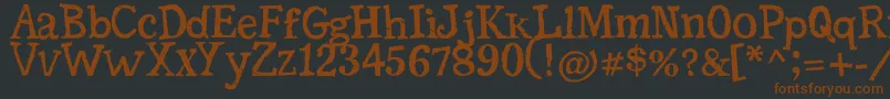Police SerifficGrunge – polices brunes sur fond noir