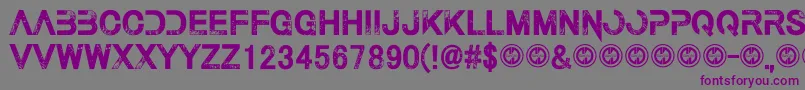 Thelastcall Font – Purple Fonts on Gray Background