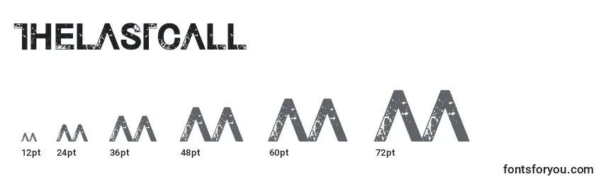 Thelastcall Font Sizes