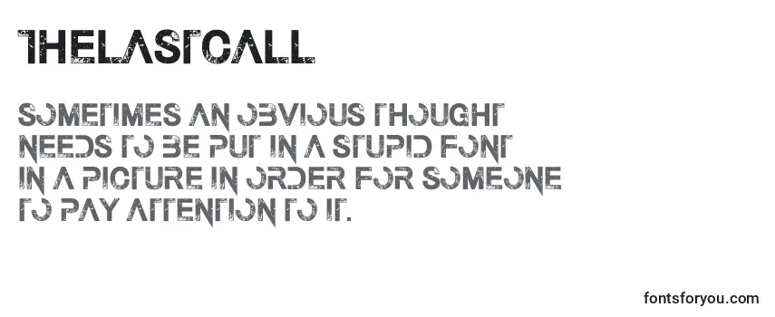 Thelastcall Font