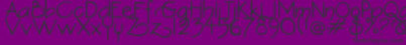 DjbConstanceBeauregard Font – Black Fonts on Purple Background