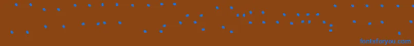JuicyFruityHighlights Font – Blue Fonts on Brown Background