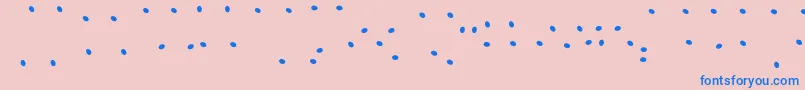 JuicyFruityHighlights Font – Blue Fonts on Pink Background