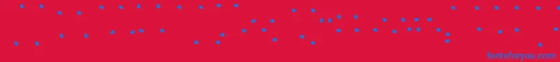 JuicyFruityHighlights Font – Blue Fonts on Red Background