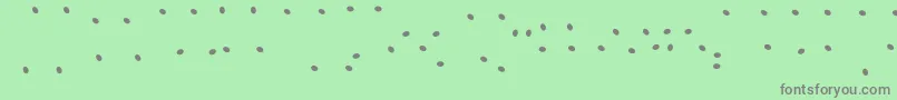 JuicyFruityHighlights Font – Gray Fonts on Green Background