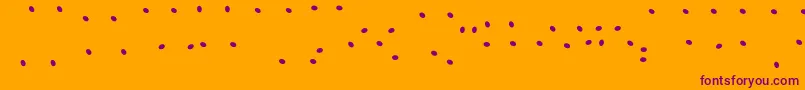 JuicyFruityHighlights Font – Purple Fonts on Orange Background