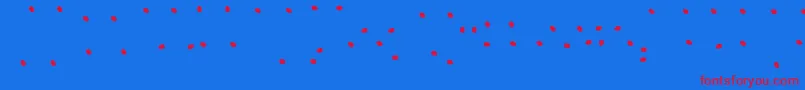 JuicyFruityHighlights Font – Red Fonts on Blue Background
